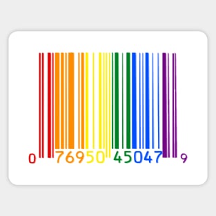 Gay Pride Shirt| Rainbow Barcode Sticker